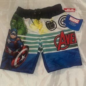 Marvel Avengers Swim Trunks Size 7
